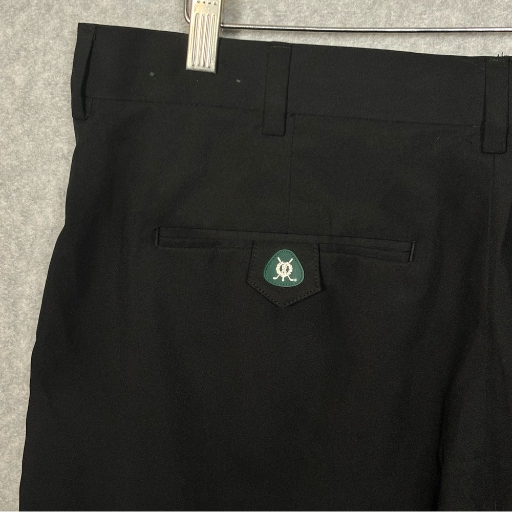 Brooks Brothers St Andrews Links Golf Shorts-Black-Men Size 42-Measures Size 38
